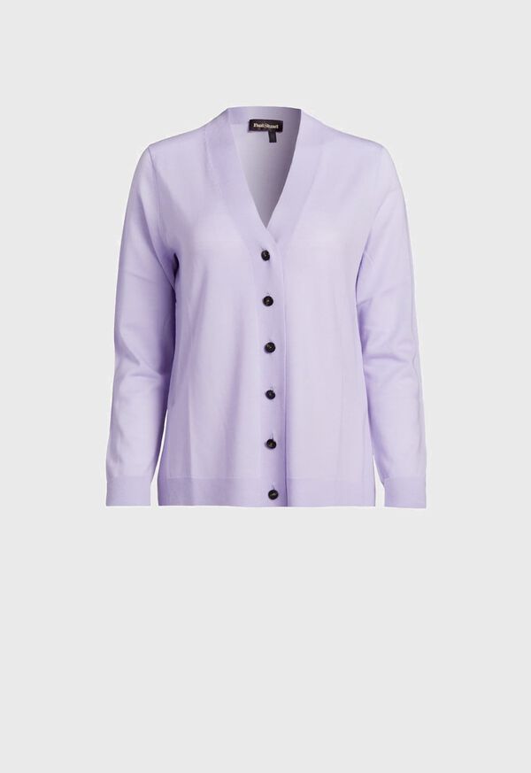 Paul Stuart Lightweight Wool Button Front Cardigan, image 1