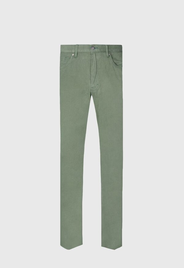 Paul Stuart Brushed Cotton Twill Five Pocket Pant, image 1
