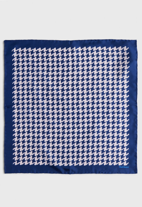 Paul Stuart Houndstooth Silk Pocket Square, image 2