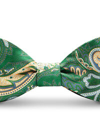 Paul Stuart Brown and Navy Paisley Bowtie, thumbnail 1