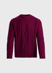 Paul Stuart Wool Cable Knit Crew Neck Pullover, thumbnail 1