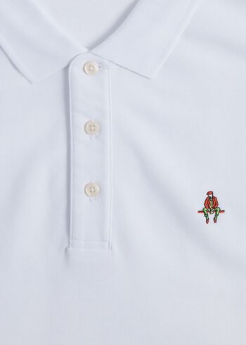 Paul Stuart Cotton Piqué Logo Polo