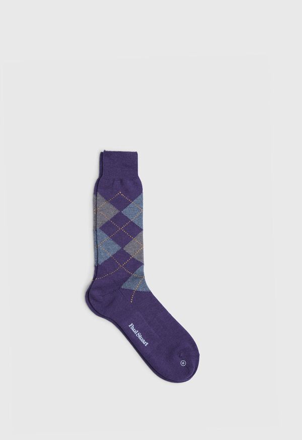 Paul Stuart Wool Blend Argyle Sock, image 1