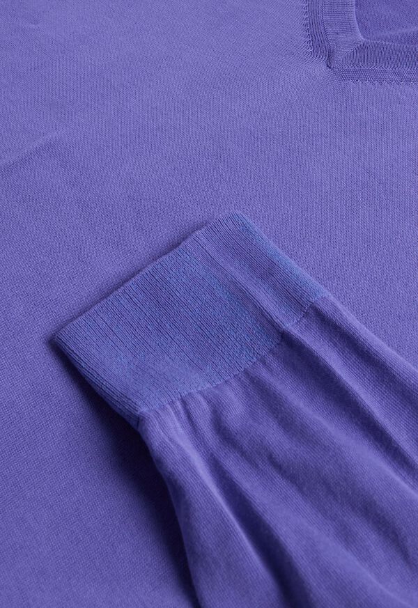 Paul Stuart Fine Gauge Cotton V-Neck Sweater, image 3