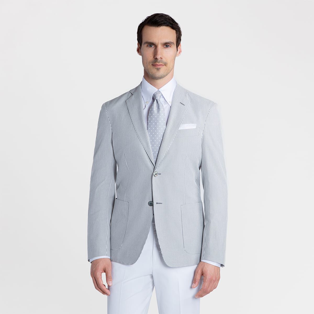 Striped Cotton Sport Jacket
