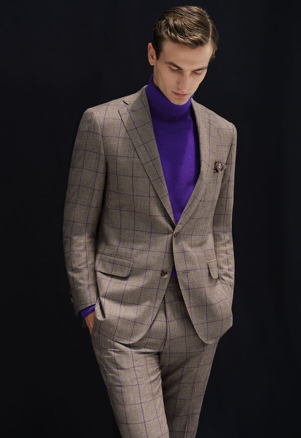 Paul Stuart Super 130s Wool Deco Plaid Suit, image 11