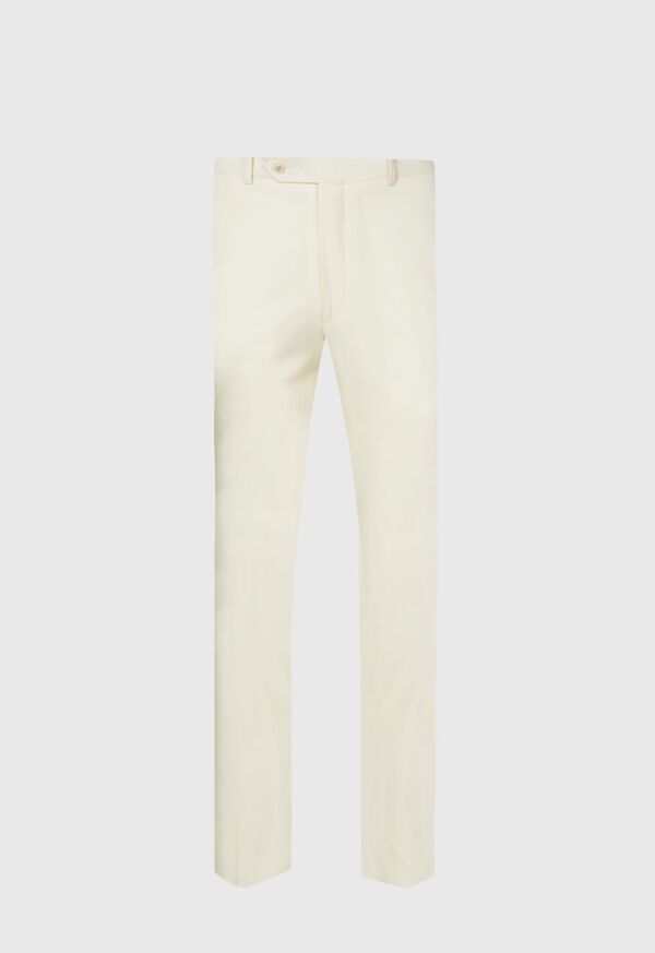Paul Stuart Super 110s Wool Cream Trouser