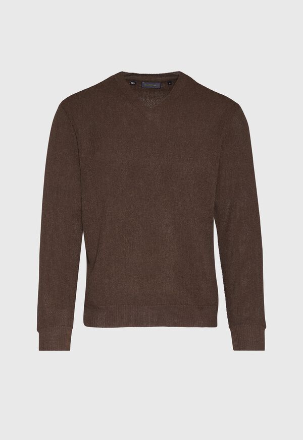 Paul Stuart Classic Alpaca Links V-Neck Sweater, image 2