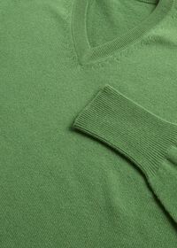 Paul Stuart Classic Cashmere Double Ply V-Neck Sweater, thumbnail 2