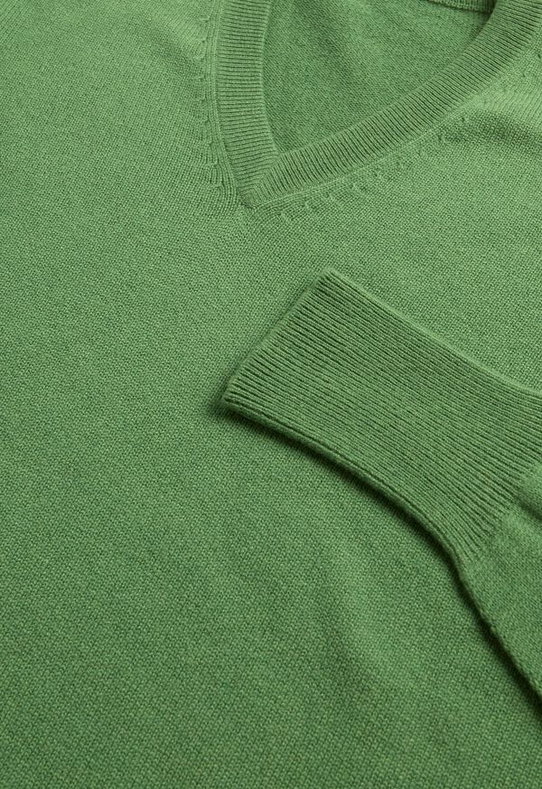 Paul Stuart Classic Cashmere Double Ply V-Neck Sweater, image 2