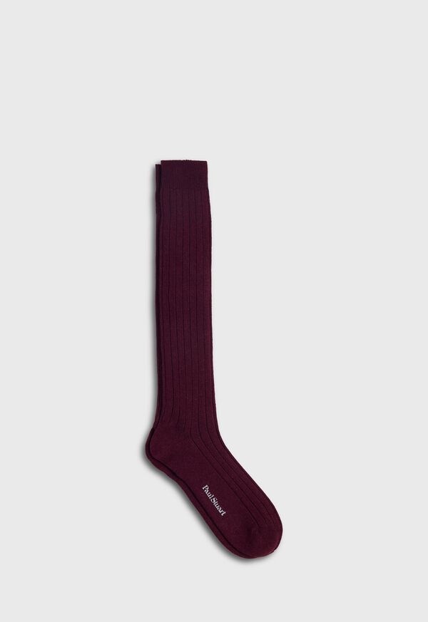 Paul Stuart Ribbed Cashmere Sock, image 1