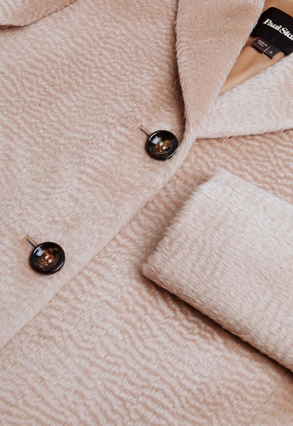 Paul Stuart 3 Button Pressed Alpaca Coat, image 2