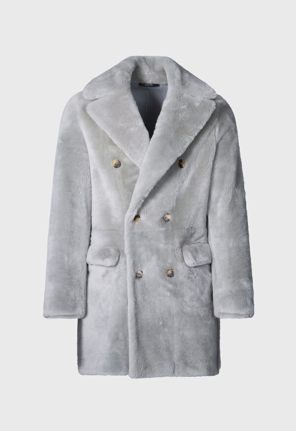 Paul Stuart Double Breasted Shearling Coat