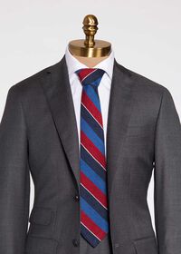 Paul Stuart Stripe Silk Skinny Tie, thumbnail 2