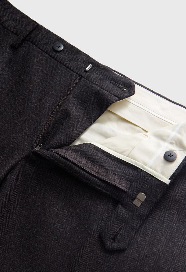 Paul Stuart Wool & Cashmere Herringbone Trouser, image 3