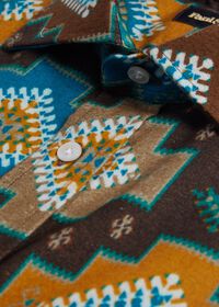 Paul Stuart Cotton Ethnic Print Sport Shirt, thumbnail 2