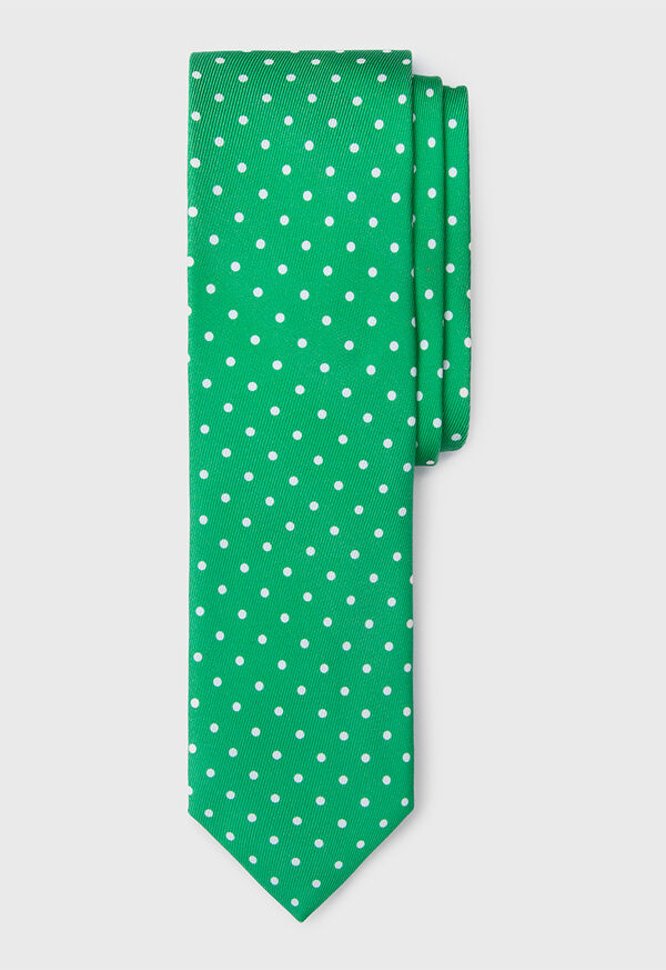 Paul Stuart Silk Dot Print Tie, image 1