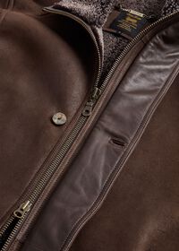Paul Stuart Funnel Neck Shearling Jacket, thumbnail 5