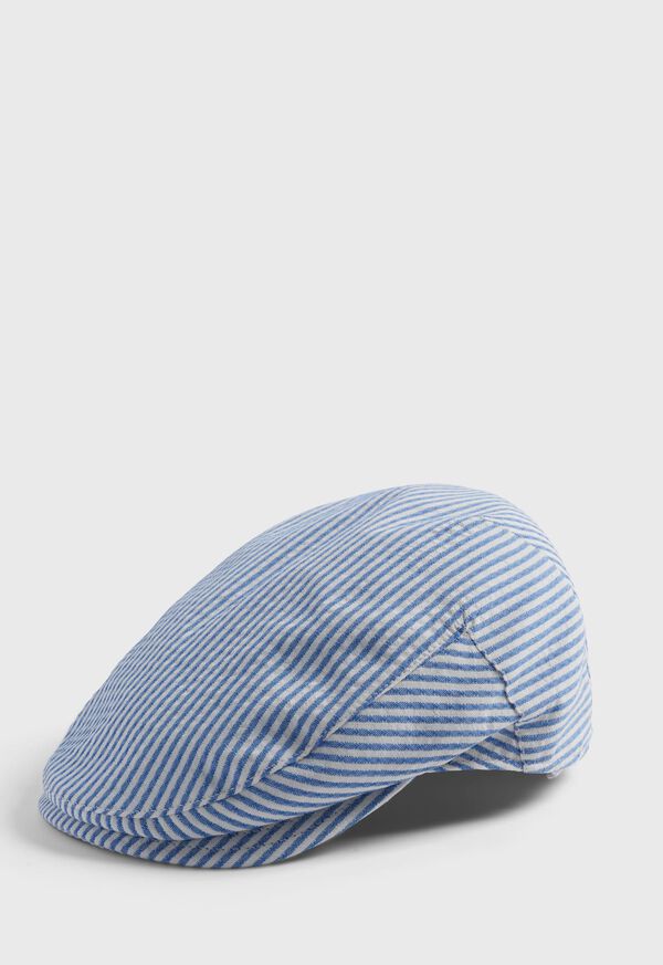 Paul Stuart Wool Seersucker Ivy Cap, image 1