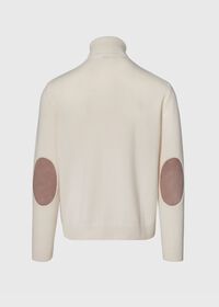 Paul Stuart Herringbone Turtleneck with Elbow Patches, thumbnail 3