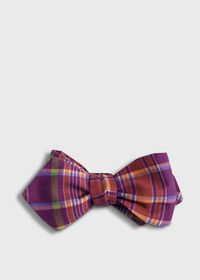 Paul Stuart Habotai Silk Plaid Bow Tie, thumbnail 1