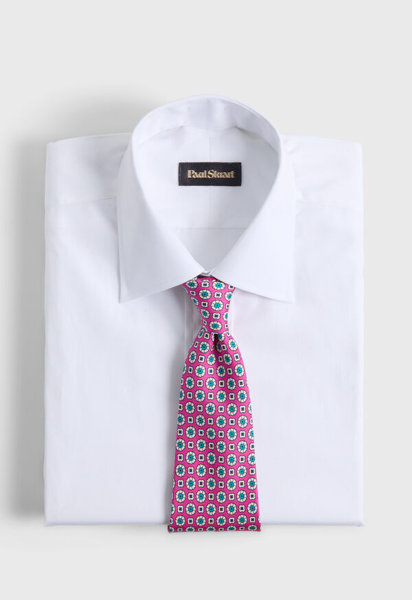 Paul Stuart Printed Silk Small Medallion Tie, image 2