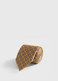 Paul Stuart Large Medallion Print Silk Tie, thumbnail 1