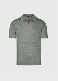Paul Stuart Linen Open Collar Polo, thumbnail 1