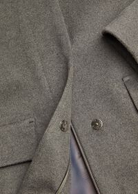 Paul Stuart Wool Coat with Rex Rabbit Collar, thumbnail 7