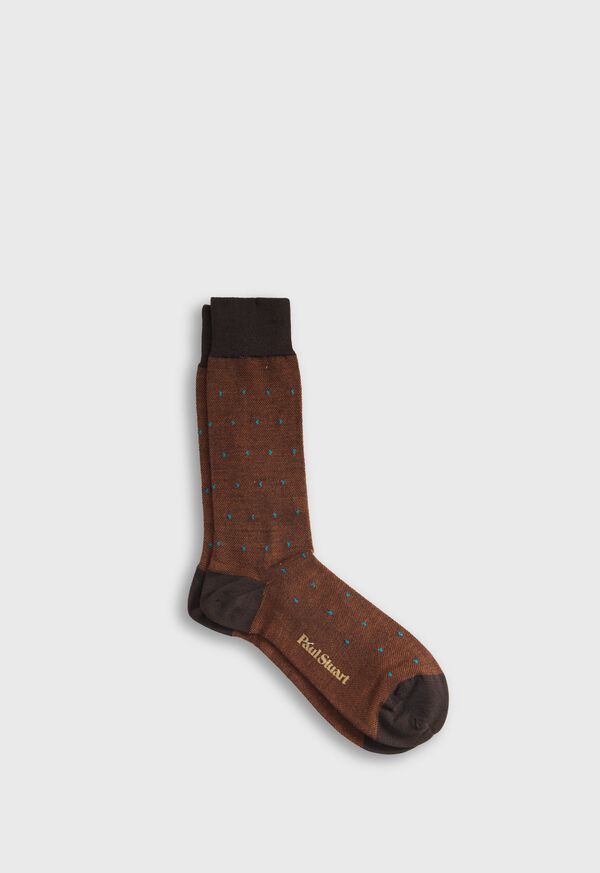 Paul Stuart Oxford Dot Sock, image 1
