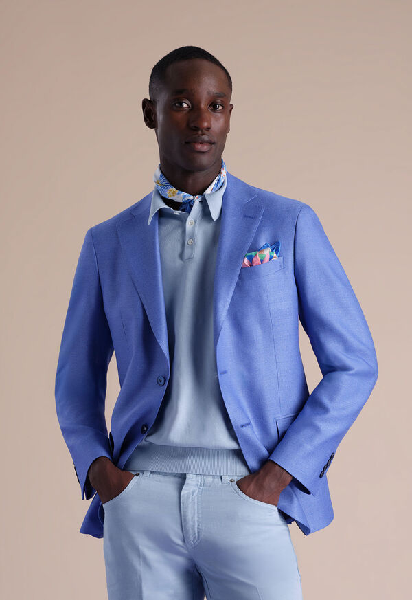 Paul Stuart Silk & Wool Hopsack Blazer, image 2