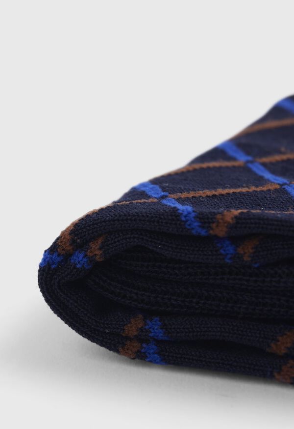 Paul Stuart Criss Cross Pattern Sock, image 2