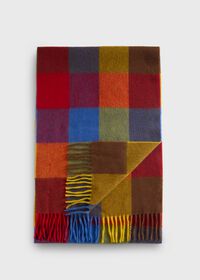 Paul Stuart Woven Cashmere Buffalo Check Scarf, thumbnail 1