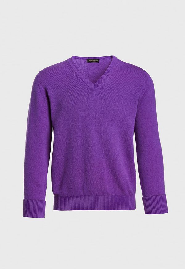 Paul Stuart Classic Cashmere V-Neck Sweater, image 32