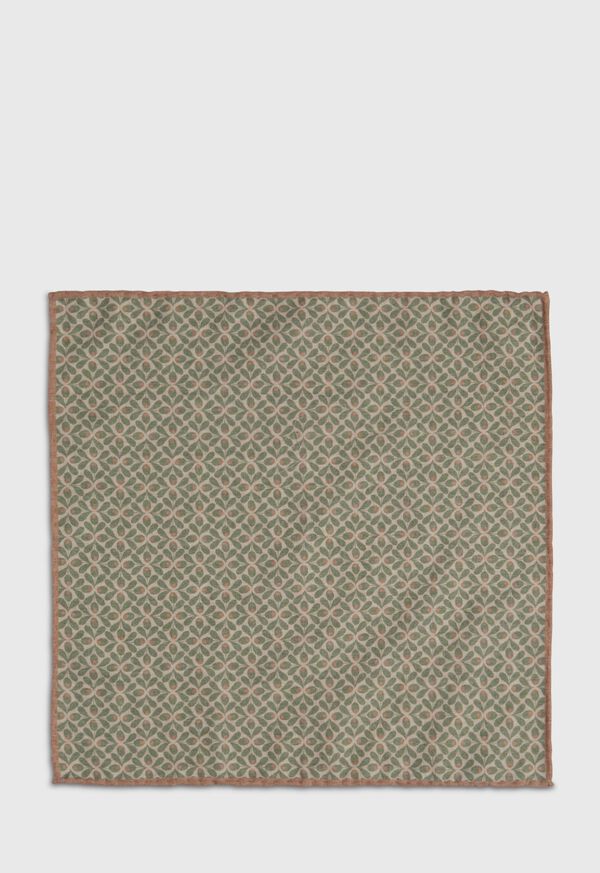 Paul Stuart Reversible Floral Print Pocket Square, image 3