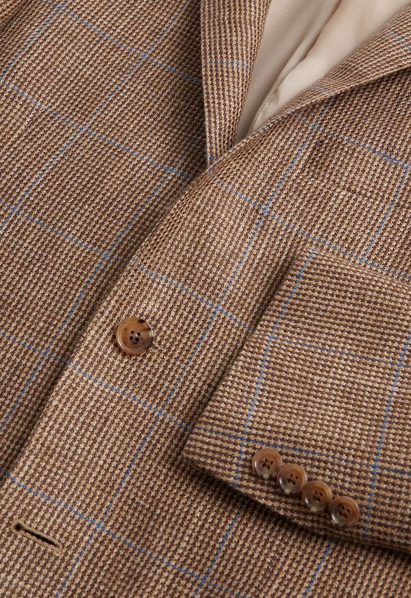 Paul Stuart Linen & Silk Plaid Summer Jacket, image 2