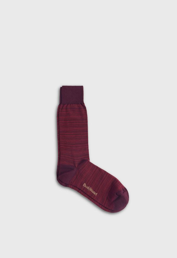 Paul Stuart Wool Multicolor Stripe Sock, image 1