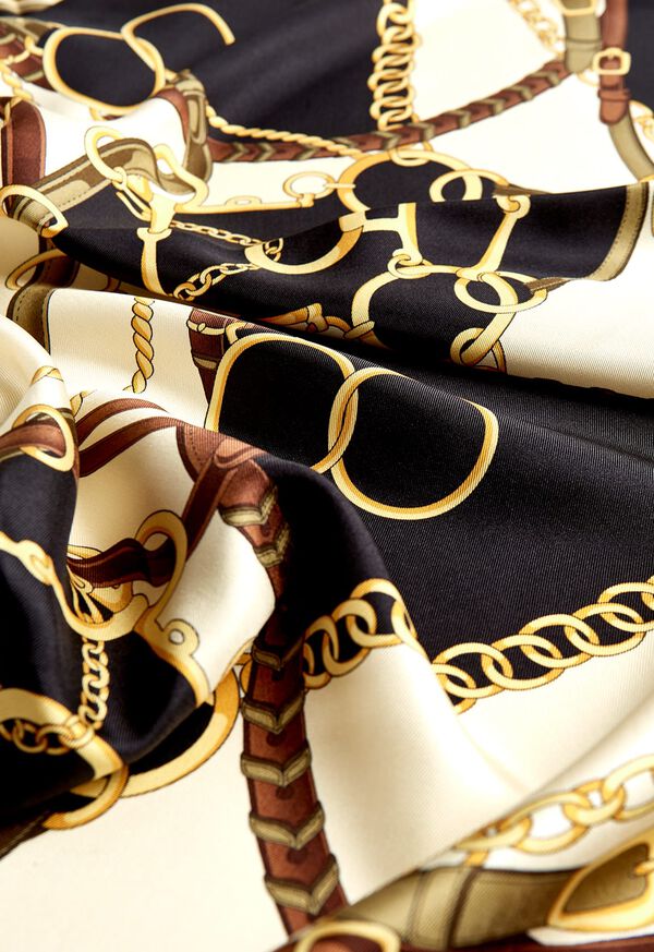 Paul Stuart Belts and Bits Silk Scarf, image 2