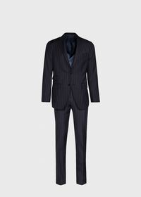 Paul Stuart Navy Pinstripe Wool Suit, thumbnail 1