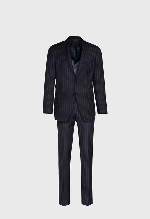 Paul Stuart Navy Pinstripe Wool Suit, image 1