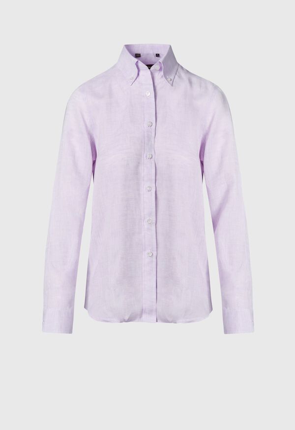 Paul Stuart Linen Solid Color Blouse, image 1