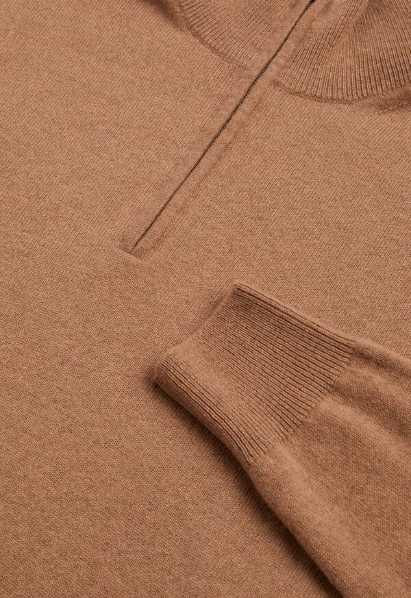Paul Stuart Cashmere Single Ply 1/4 Zip Sweater, image 2