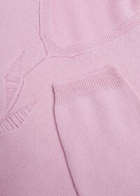 Paul Stuart Center Floral Embroidery V-Neck Sweater, thumbnail 2