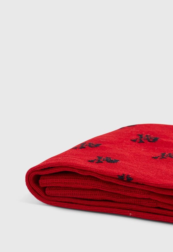 Paul Stuart Skull and Crossbones Motif Sock, image 2