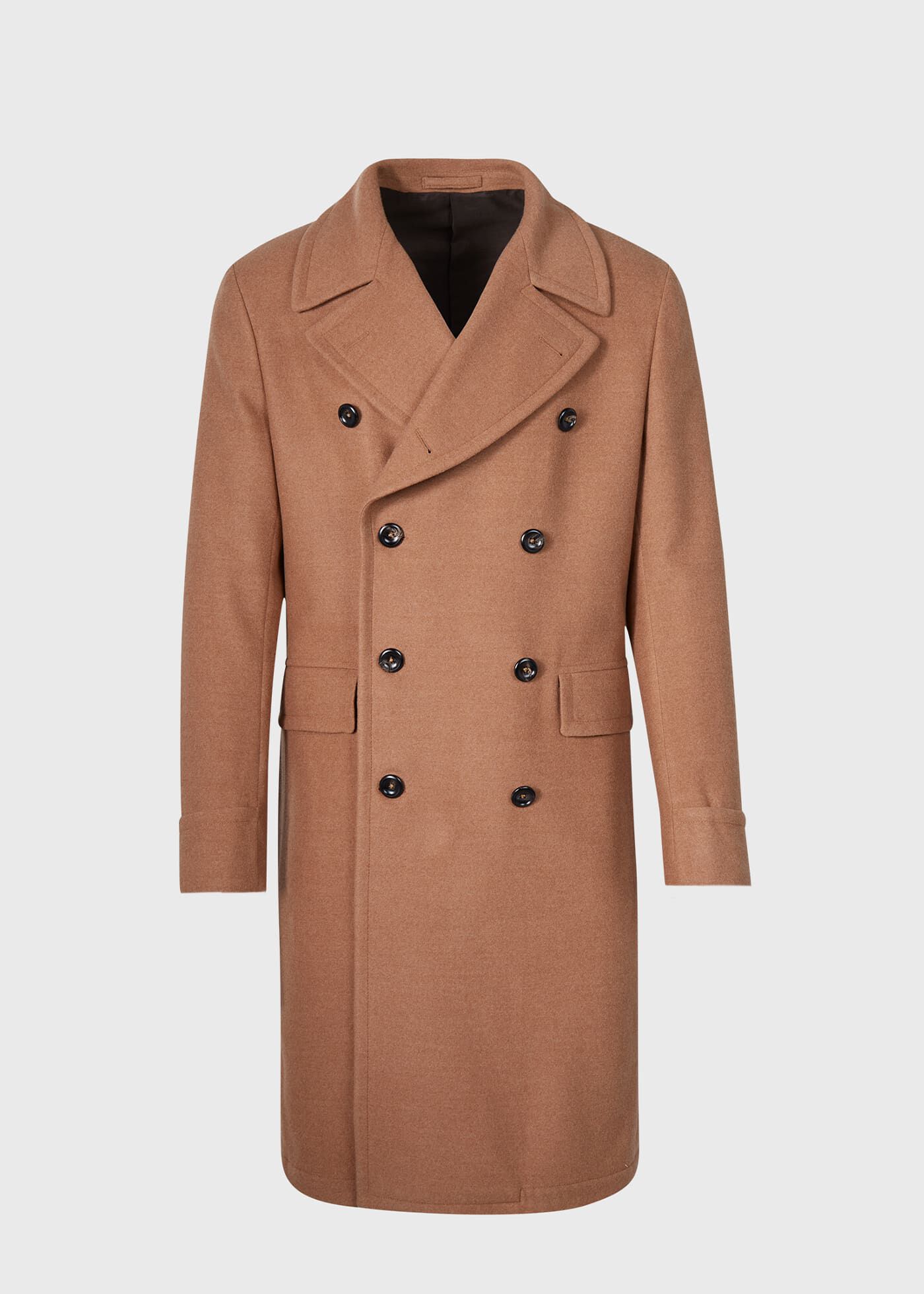 Wool polo coat top