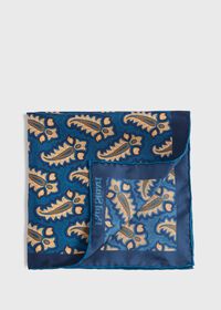 Paul Stuart Silk Tossed Paisley Medallion Pocket Square, thumbnail 1
