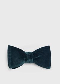 Paul Stuart Blunt Edge Cotton Velvet Bow Tie, thumbnail 1