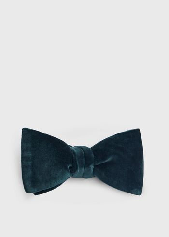 Paul Stuart Blunt Edge Cotton Velvet Bow Tie