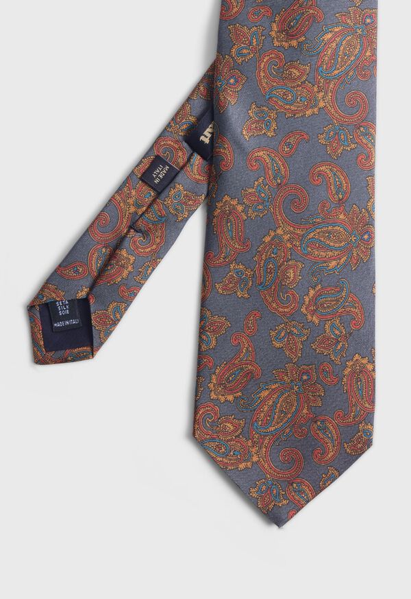 Paul Stuart Silk Paisley Print Tie, image 3