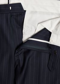Paul Stuart Navy Stripe Super 110s Wool Suit, thumbnail 6